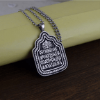 Collar de Titanio con Dije de Bendición del Padre