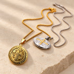 Classic St. Benedict Pendant Titanium Necklace