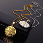 Collar de Titanio con Dije Clásico de San Benito