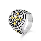 Anillo de Titanio San Benito el Protector