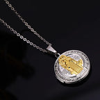 Collar de Titanio con Dije Clásico de San Benito