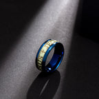 Anillo de Acero Inoxidable con "JESÚS" Luminoso