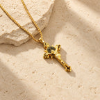 St. Benedict Symbol Crucifix Necklace