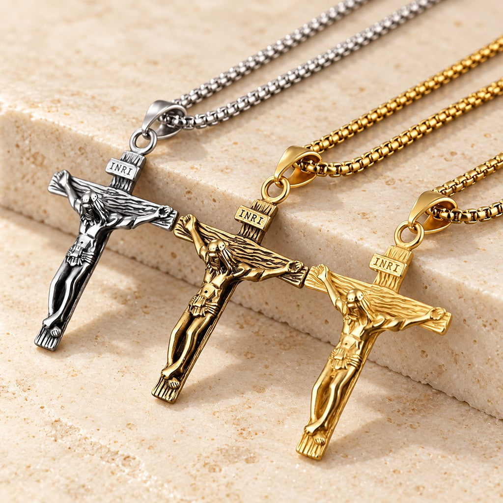 Jewelry Crucifix Pendant Charm Necklace