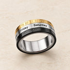 "The Genesis" Time and Date Ring