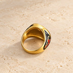 Knight's Armor Shield Protection Titanium Ring