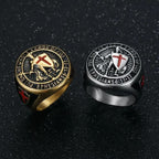 Anillo de Titanio Escudo Protector de Armadura de Caballero