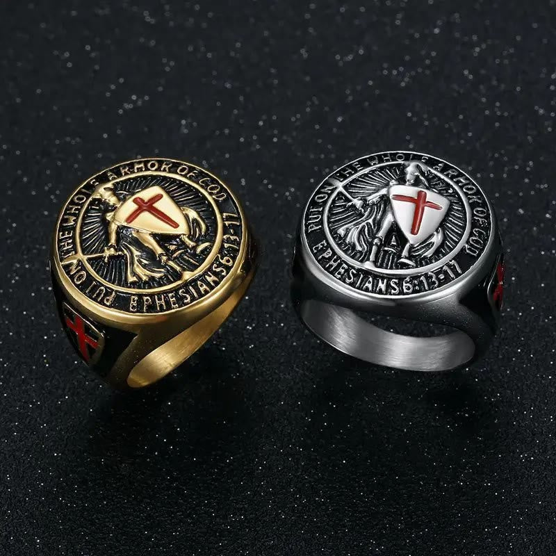 Anillo de Titanio Escudo Protector de Armadura de Caballero