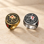 Knight's Armor Shield Protection Titanium Ring