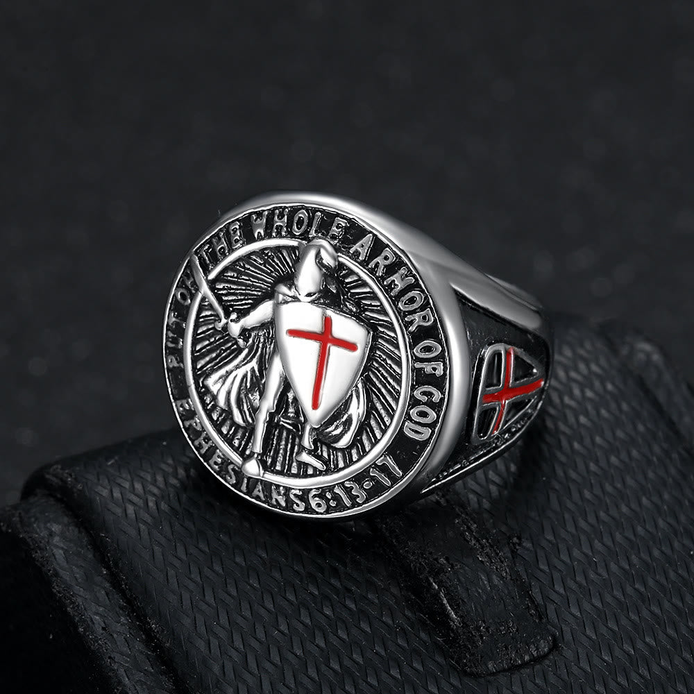 Anillo de Titanio Escudo Protector de Armadura de Caballero