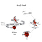 La Vitalidad de Jesús: Anillo Ajustable con Cardenal Rojo