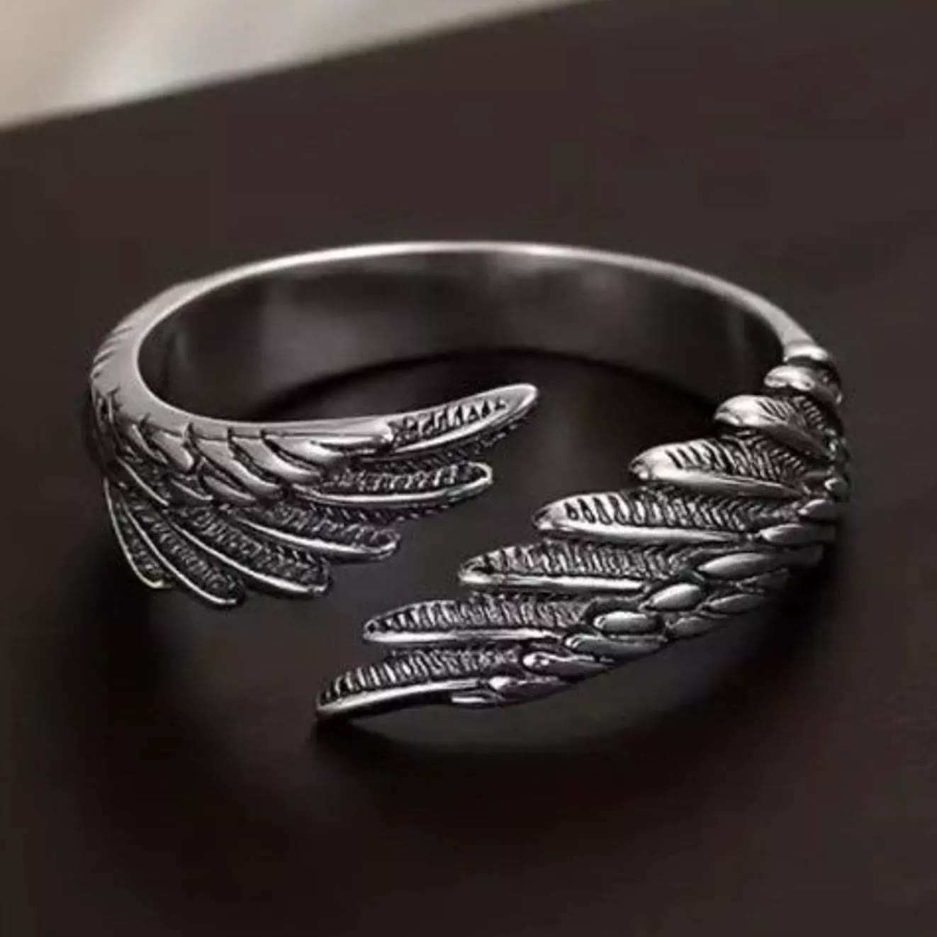 Anillo Ajustable de Alas de Ángel Puras