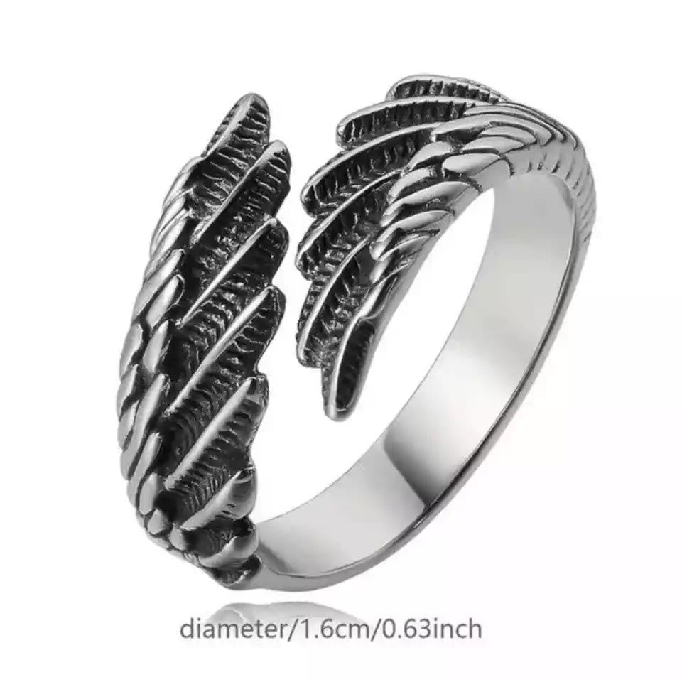 Anillo Ajustable de Alas de Ángel Puras