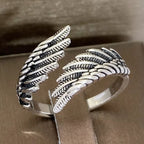 Anillo Ajustable de Alas de Ángel Puras