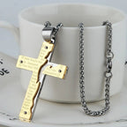 Collar con Dije de Cruz Crucifijo de Jesús