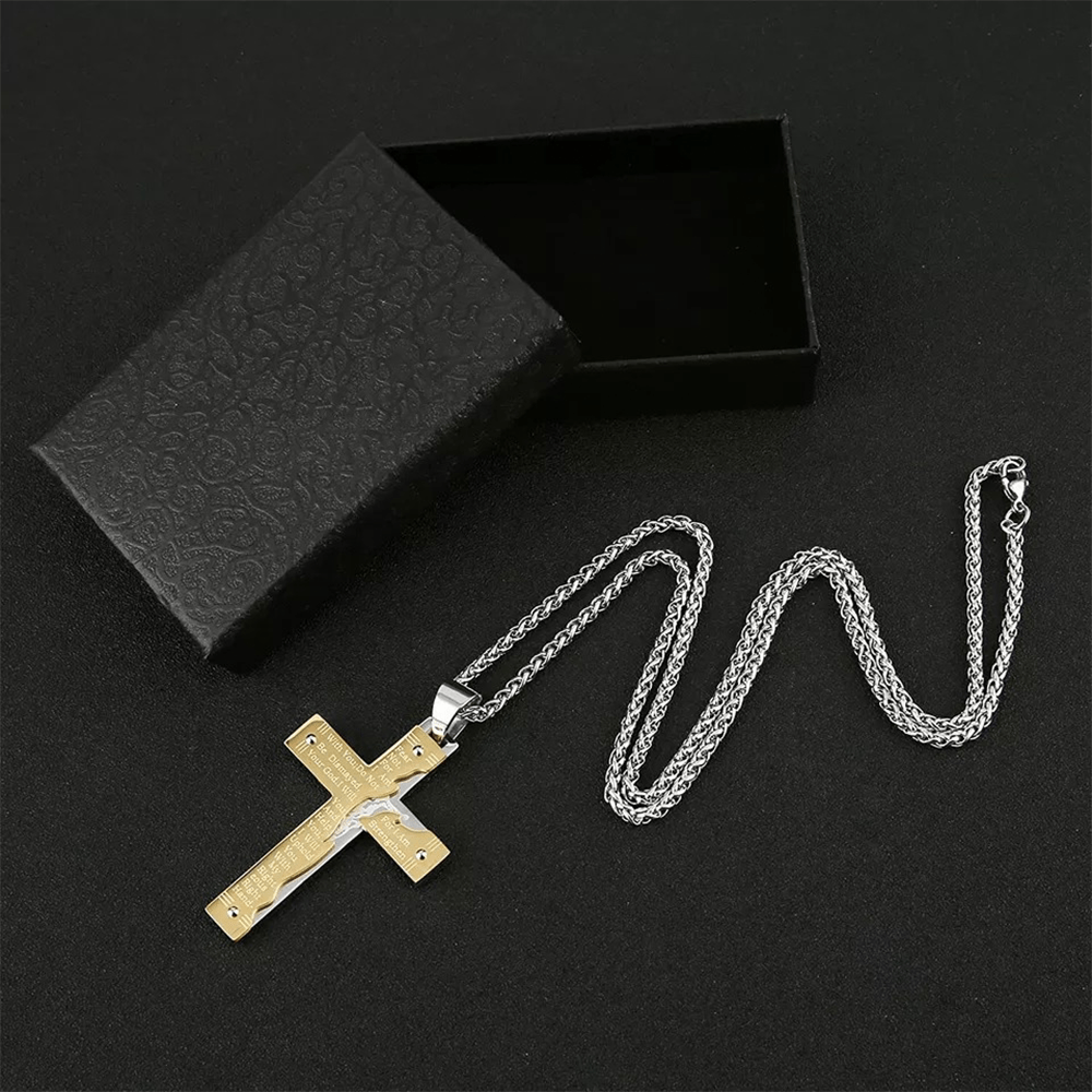Collar con Dije de Cruz Crucifijo de Jesús