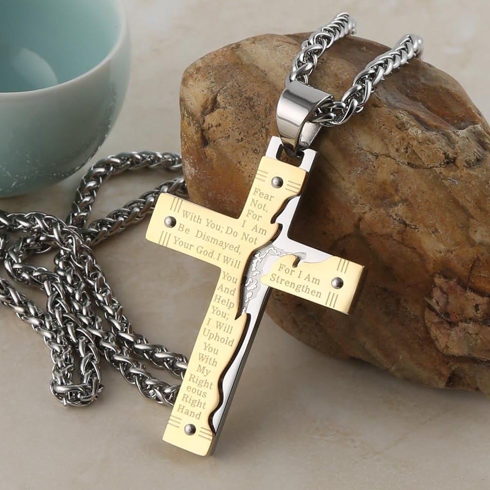 Collar con Dije de Cruz Crucifijo de Jesús