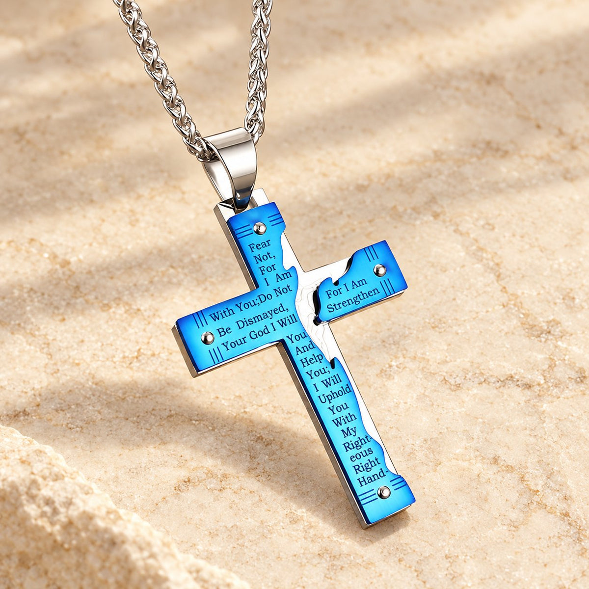 Jesus Crucifix Religion Cross Pendant Necklace