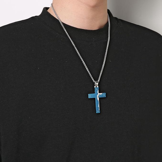 Collar con Dije de Cruz Crucifijo de Jesús