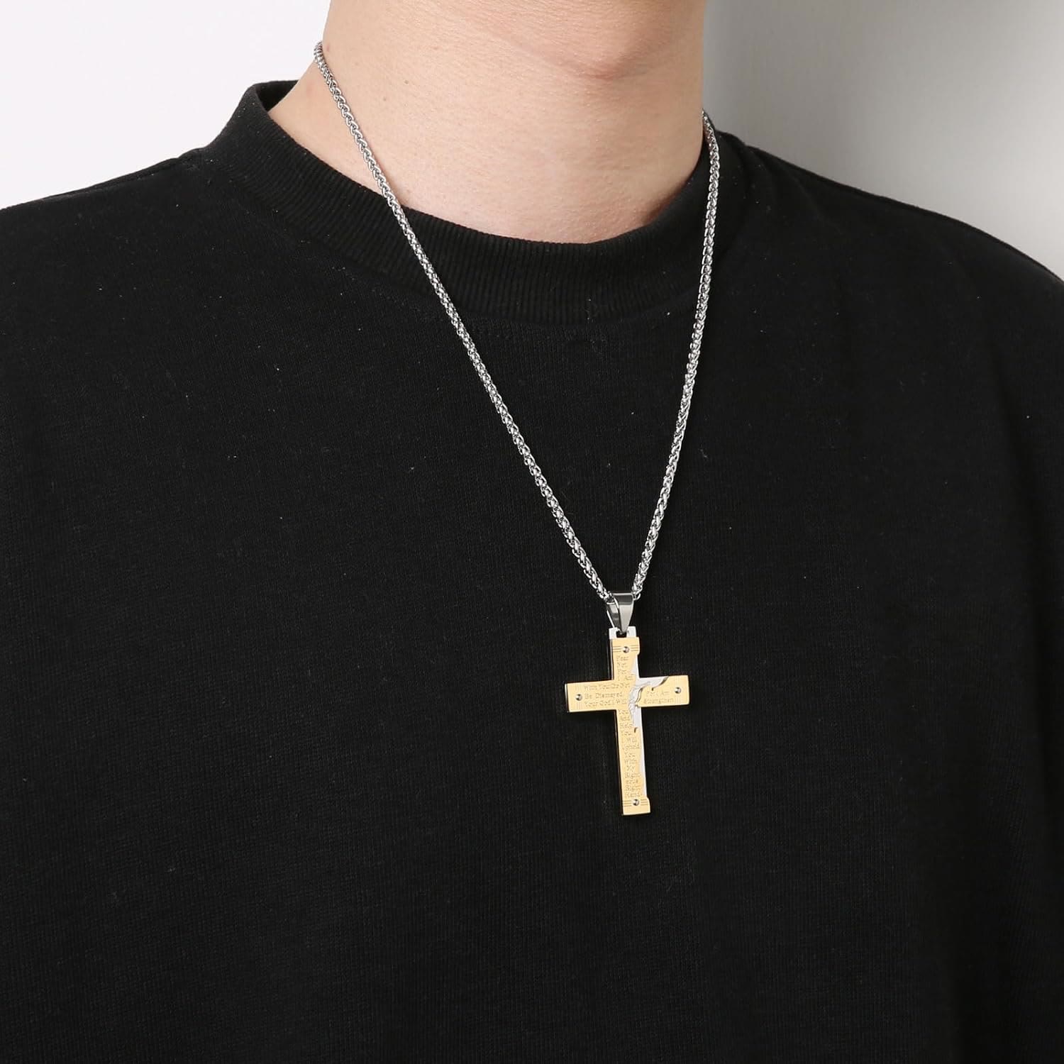 Collar con Dije de Cruz Crucifijo de Jesús