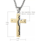 Collar con Dije de Cruz Crucifijo de Jesús