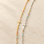 Delicate Minimalist Cross Bracelet