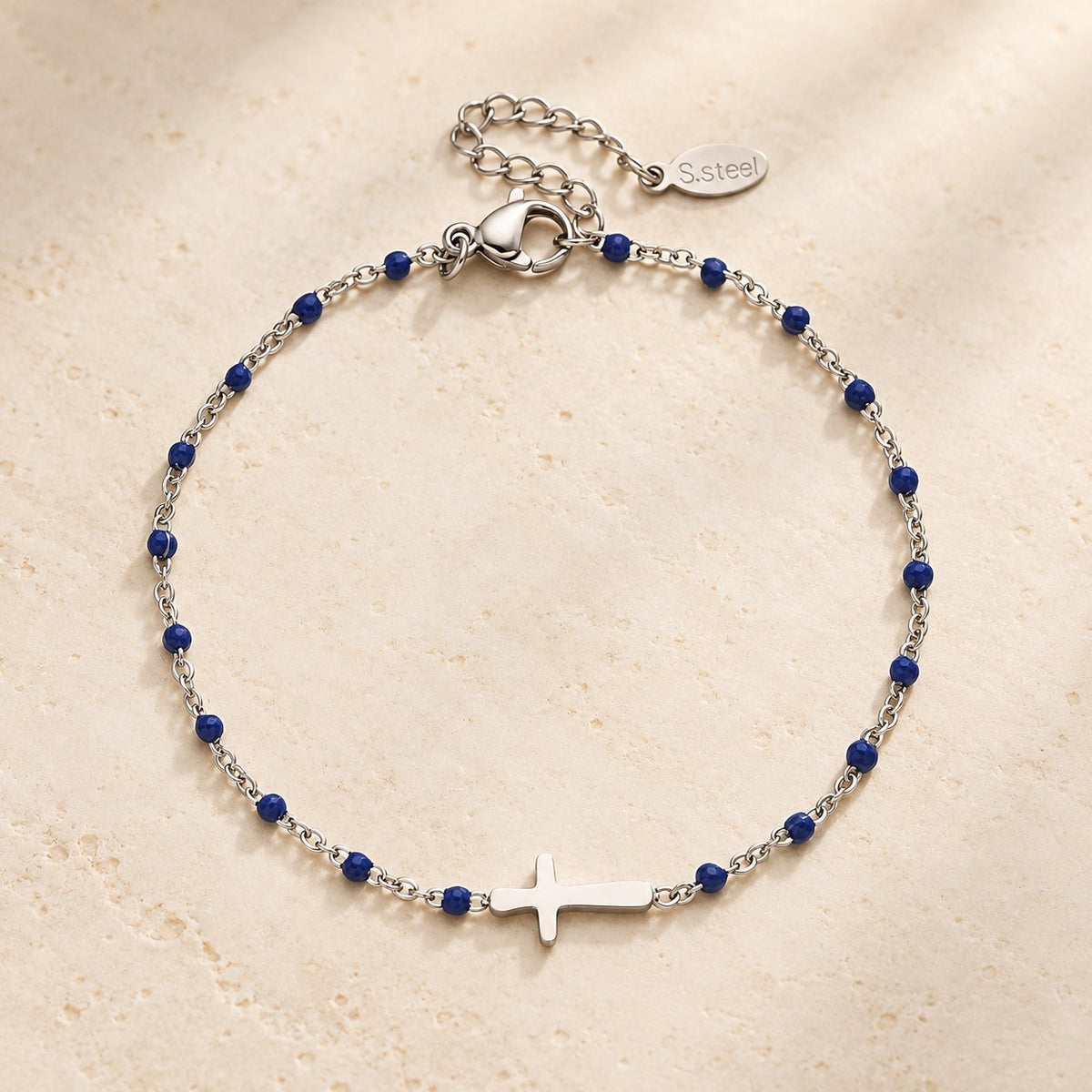 Delicate Minimalist Cross Bracelet