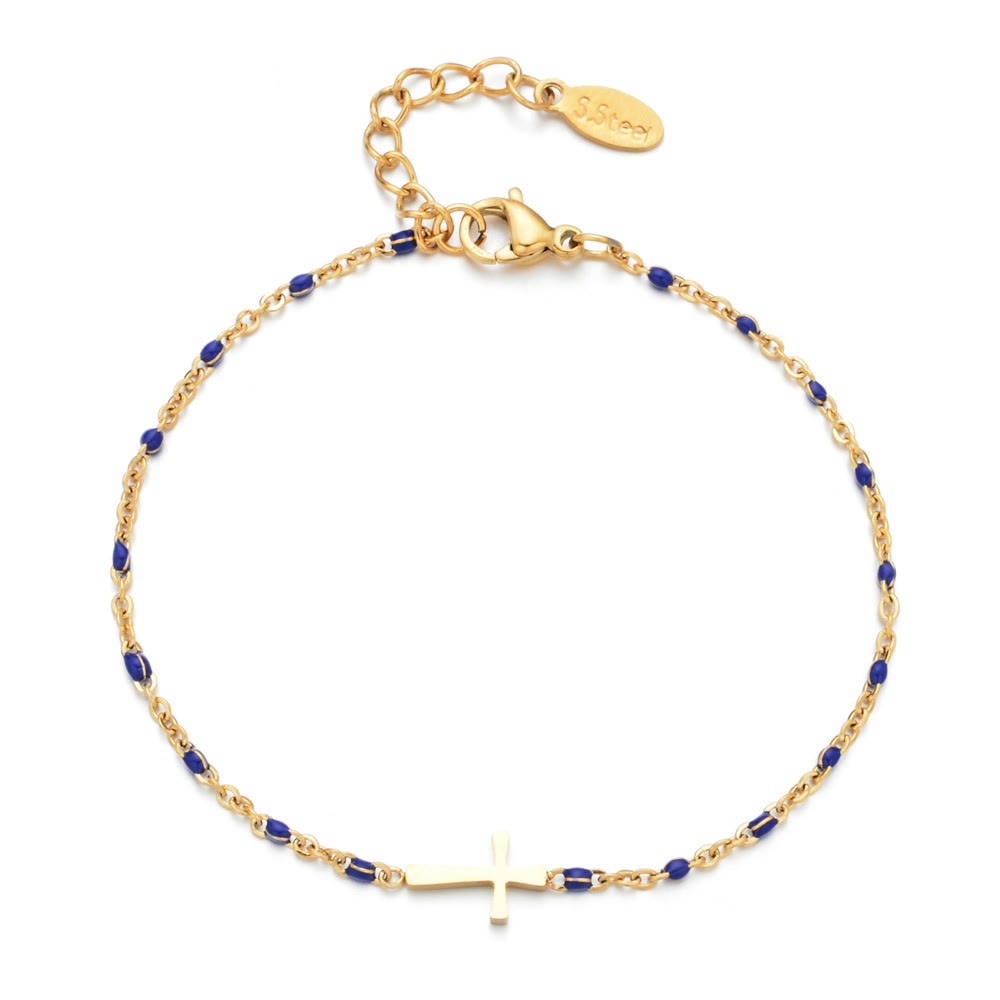 Pulsera Delicada de Cruz Minimalista