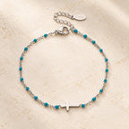 Delicate Minimalist Cross Bracelet