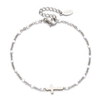 Pulsera Delicada de Cruz Minimalista