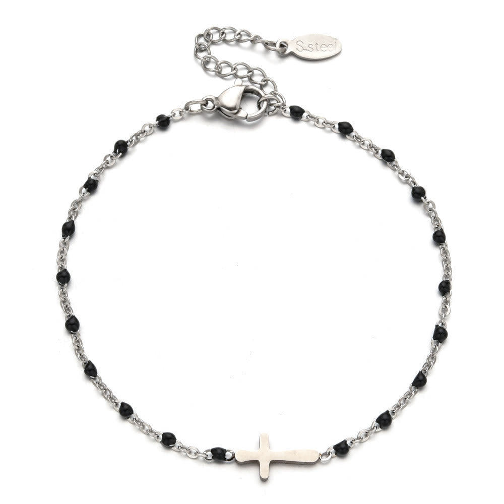 Pulsera Delicada de Cruz Minimalista