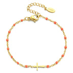 Pulsera Delicada de Cruz Minimalista