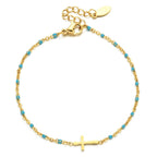 Pulsera Delicada de Cruz Minimalista