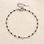 Delicate Minimalist Cross Bracelet
