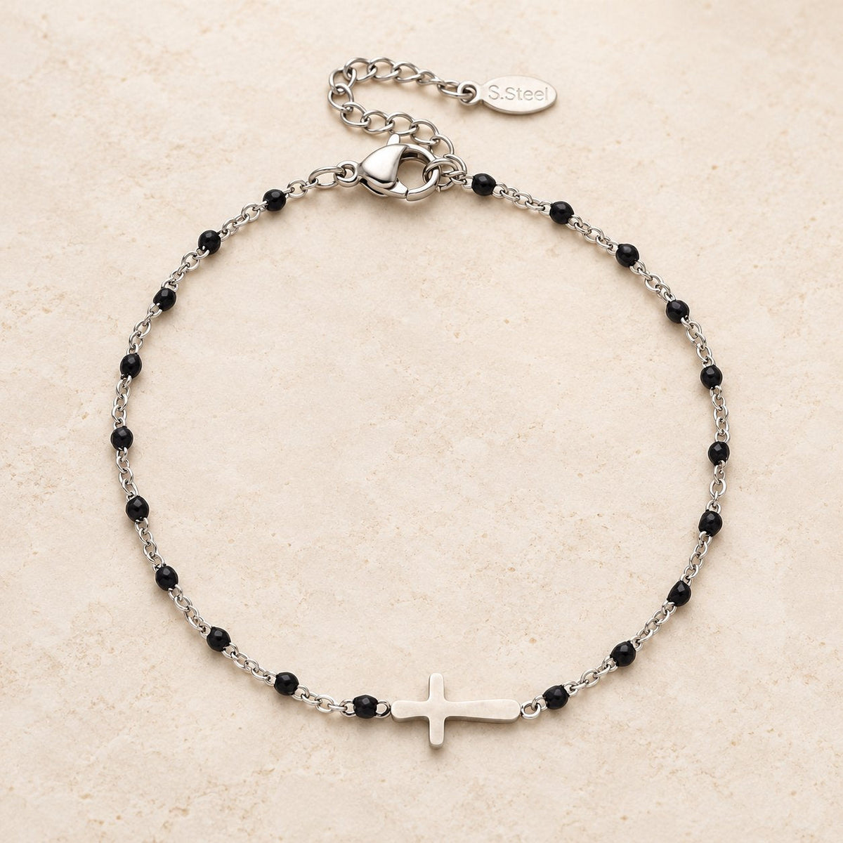 Delicate Minimalist Cross Bracelet