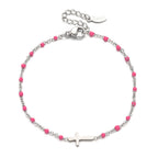 Pulsera Delicada de Cruz Minimalista