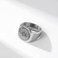 Anillo de Titanio Sellos de los Siete Arcángeles: Protección Cábala de Salomón