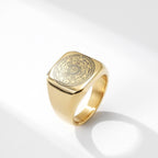 Anillo de Titanio Sellos de los Siete Arcángeles: Protección Cábala de Salomón