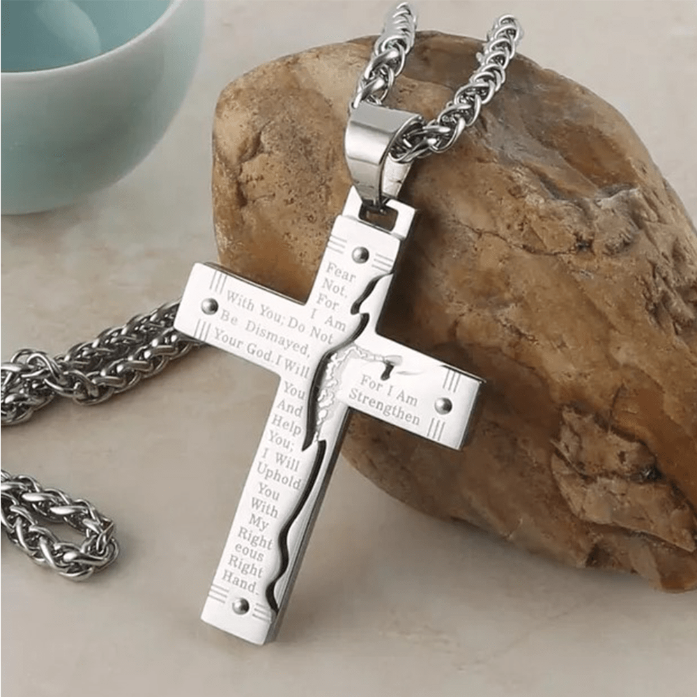 Collar con Dije de Cruz Crucifijo de Jesús
