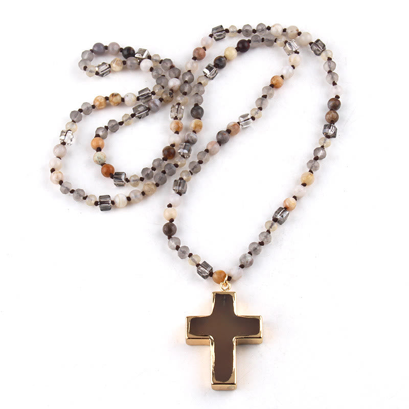 Collar Cristiano con Dije de Cruz Católica: Joyería Religiosa