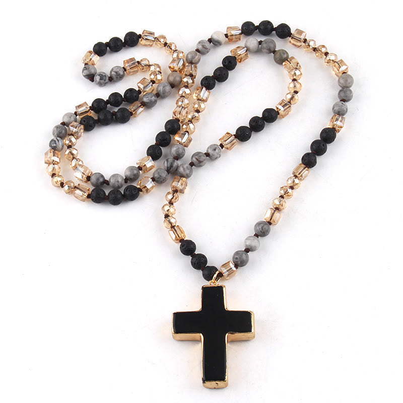 Collar Cristiano con Dije de Cruz Católica: Joyería Religiosa