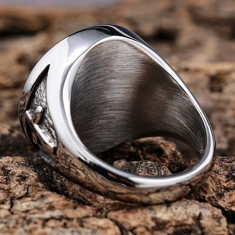 Anillo Sello con Medalla "San Cristóbal Protégenos"