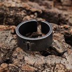 Anillo de Cruz Punk Antiguo en Acero Inoxidable