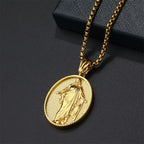 Collar de Bendición con Dije de Medallón de Jesús