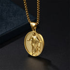 Collar de Bendición con Dije de Medallón de Jesús