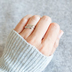 Fe Sobre el Miedo: Anillo Bíblico Minimalista de Cristo
