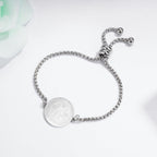 Pulsera Ajustable con Medalla Grabada de San Benito