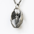 Collar con Dije de Ala de Ángel de la Guarda: Bendición y Oración