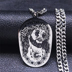 Collar de Estatua de Jesús con Corona de Espinas Multielemento