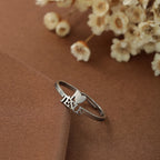 Anillo Minimalista de Fe Cristiana "Amo a Jesús"